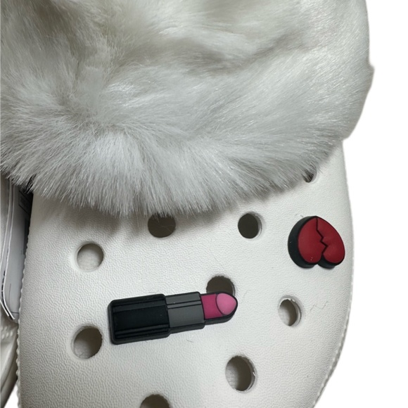 Crocs Mammoth Charm M7 W9 NWT WHITE - Picture 3 of 8